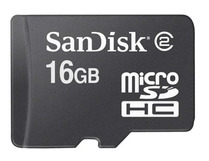 Носитель информации SanDisk microSDHC 16Гб class 2