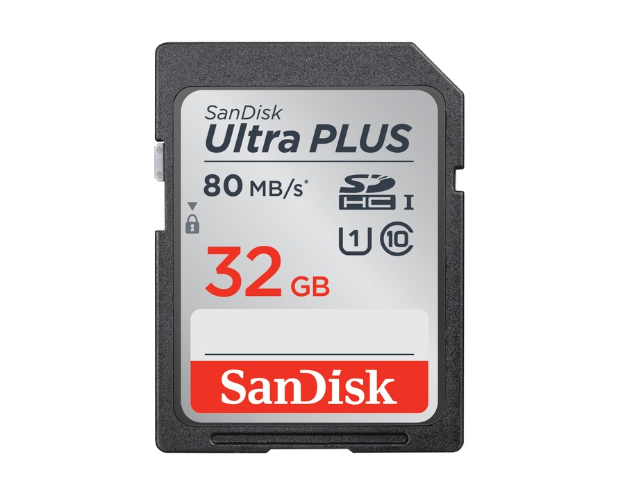 Носитель информации Sandisk Ultra PLUS SDHC UHS-I 32Gb