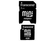 Носитель информации Transcend mini SDHC Class 4